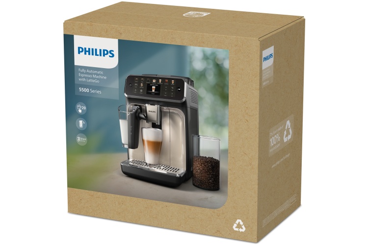 Philips LatteGo 5500 Series EP5543/80 Coffee Machine, Rose gold/White - Image 5