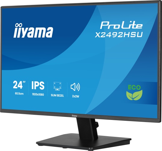 iiyama ProLite X2492HSU-B1 Monitor 24'' IPS, FHD 1920x1080, 3 ms, 300 cd/m2, 120 Hz, Black - Image 6