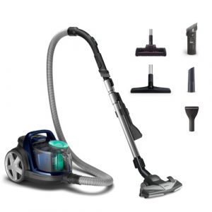 Philips 5000 Series FC9556/09 PowerCyclone 7 Vacuum Cleaner, Louros Blue/Black