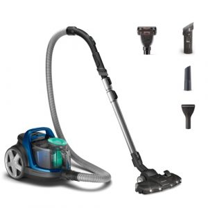 Philips 5000 Series FC9557/09 PowerCyclone 7 Vacuum Cleaner, Black/Blue