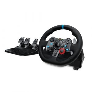 Logitech G29 Driving Force Steering Wheels & Pedals, for PC, PS5, PS4, PS3, Black