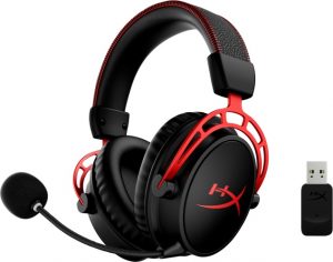 HyperX Cloud Alpha Wireless Gaming Headset, Black-Red