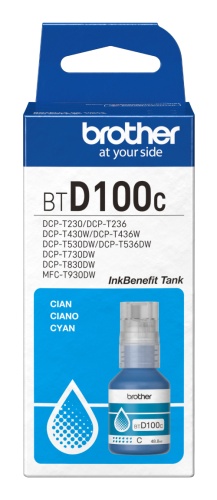 Brother BTD100C Ink Refill Bottle, Cyan