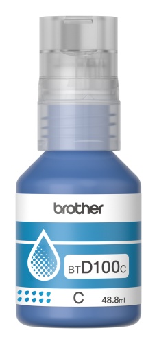 Brother BTD100C Ink Refill Bottle, Cyan