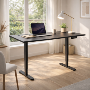 Adjustable Height Table Up Up Bjorn II Black, Table top L Black
