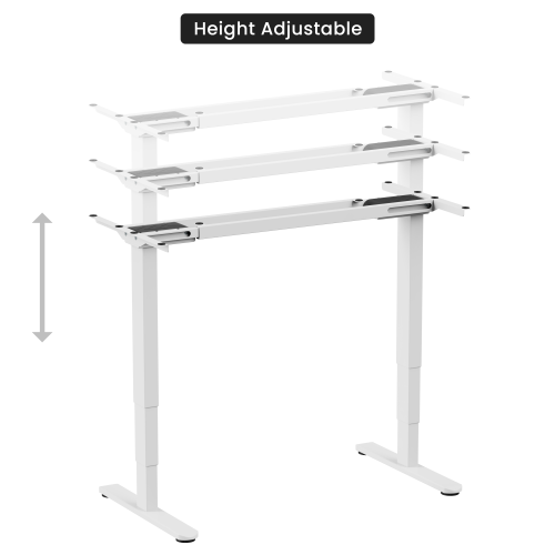 Adjustable Height Table Up Up Bjorn II White, Table top M White - Image 4