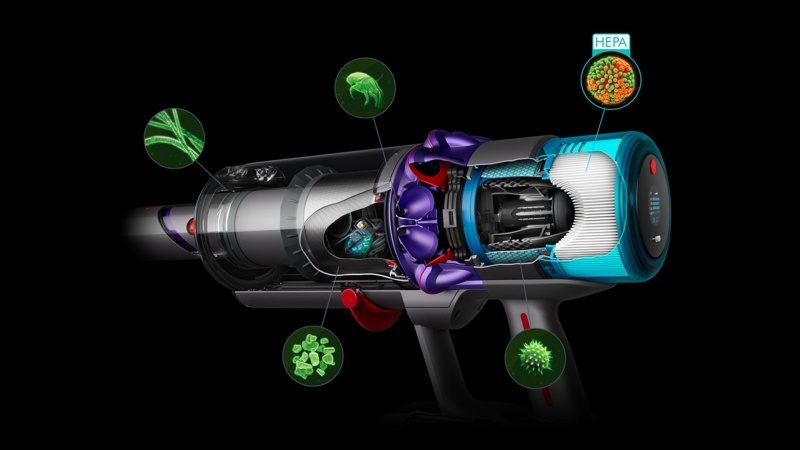 Dyson Gen5 Detect Absolute Cordless vacuum cleaner, Purple/Iron - Image 5