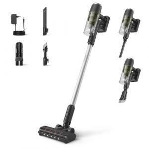 Philips 3000 Series XC3033/01 PowerCyclone 8 Cordless Vacuum Cleaner, Black/Green