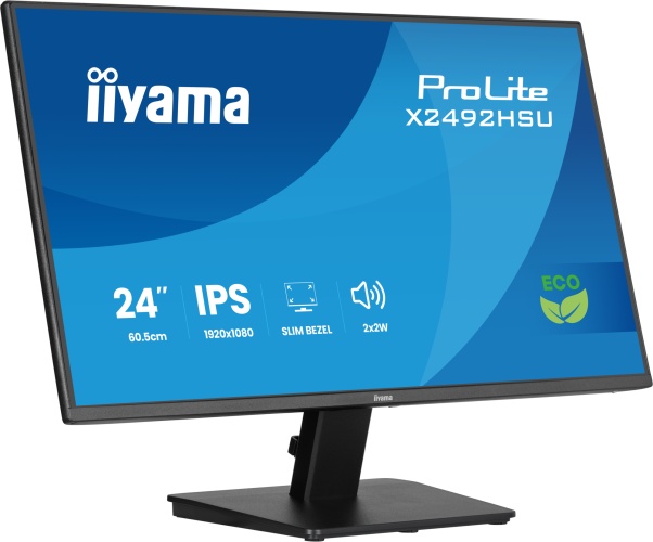 iiyama ProLite X2492HSU-B1 Monitor 24'' IPS, FHD 1920x1080, 3 ms, 300 cd/m2, 120 Hz, Black - Image 5