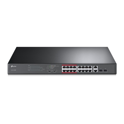 TP-Link TL-SL1218MP 16-Port 10/100Mbps + 2-Port Gigabit Unmanaged PoE Switch - Image 4