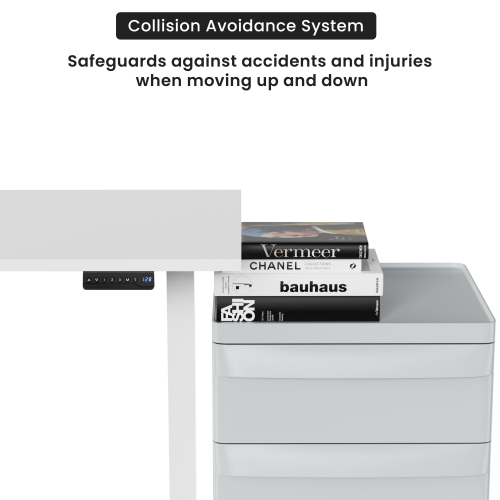 Adjustable Height Table Up Up Bjorn II White, Table top M White - Image 9