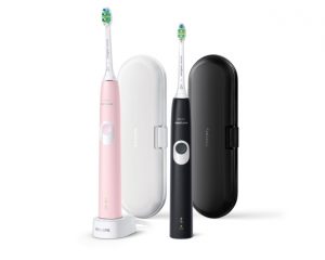 Philips Sonicare ProtectiveClean 4300 Series HX6800/35 Electric Toothbrush, Black/Pink