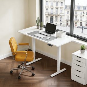 Adjustable Height Table Up Up Bjorn II White, Table top M White