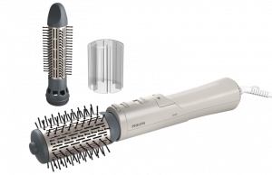 Philips 7000 Series Air styler BHA710/00 Hair Styling Brush, Metallic White