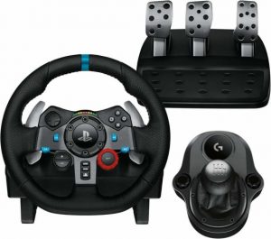 Logitech G29 SE Driving Force Steering Wheel & Pedals, for PC, PS5, PS4, Black