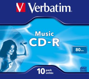 Verbatim 43365 CD-R 80min 16x Audio Music Discs (10 pcs/Pack)