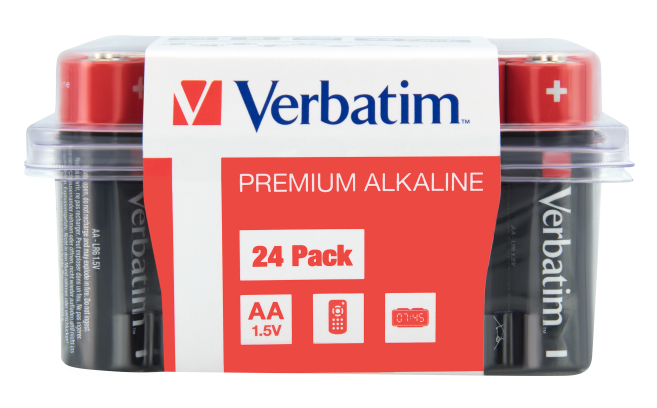 Verbatim 49505 Alkaline Batteries AA LR6 (24 pcs/Pack) - Image 2
