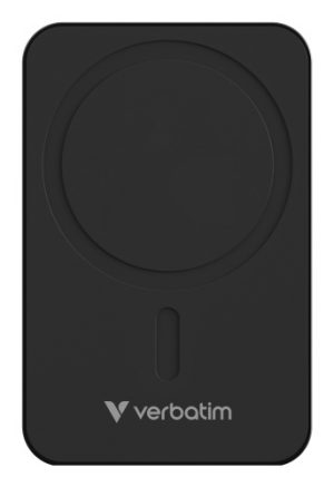 Verbatim 32223 Charge 'n' Go Essentials Magnetic Wireless Power Bank 20000mAh, Black