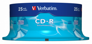 Verbatim 43432 CD-R 700MB 52X Extra Protection Surface Discs (25 pcs/Pack)