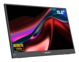 Verbatim 32401 Portable Monitor LIGHT 15.6'' IPS FHD 1920x1080 10ms 250cd/m2 60Hz, Black