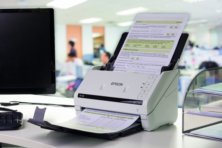 Epson WorkForce DS-530II Scanner A4 Colour 35 ppm 600x600 DPI, Duplex, ADF, USB - Image 3