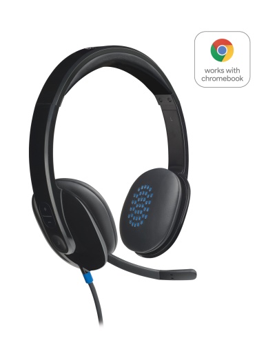 Logitech H540 Wired Headset, USB-A, Black
