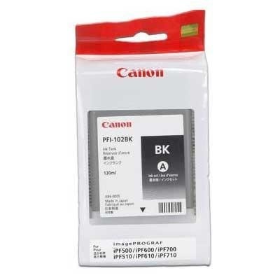 Canon PFI-102BK (0895B001) Ink Cartridge, Black