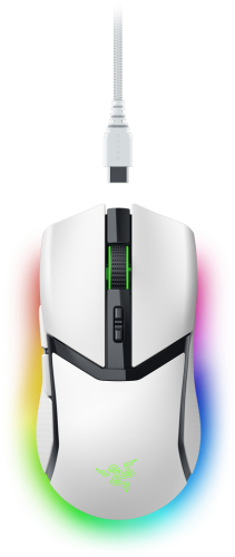 Razer Cobra Pro Wireless Gaming Mouse RF Wireless + Bluetooth + USB-C, 30000 DPI, White