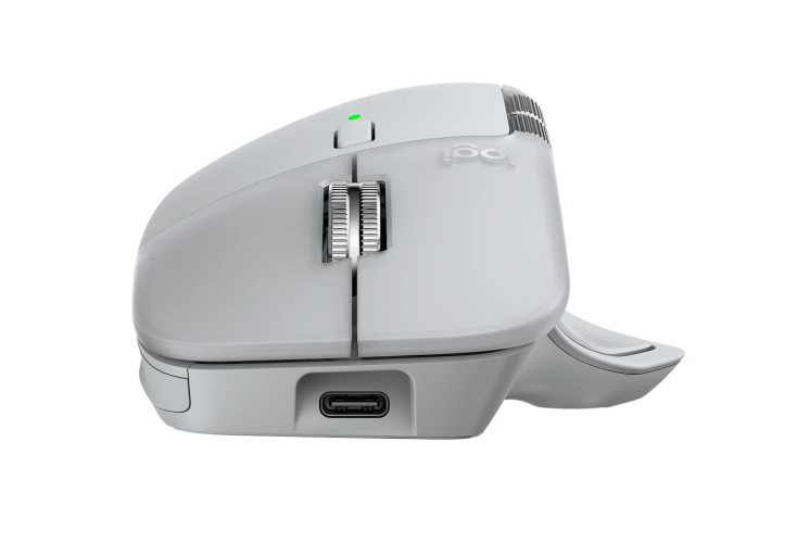 Logitech MX Master 4 Wireless Mouse RF Wireless + Bluetooth, 8000 DPI, Pale Grey