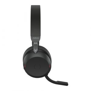 Jabra Evolve2 75 UC Link 380c Wireless Headset, Bluetooth, USB-C, Charging Stand, Black