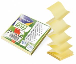 Stiky notes Forpus Office, Z tipo, 75x75mm, Yellow (100l)  0717-120