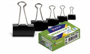 Forpus clips, 19mm, black 12 pcs