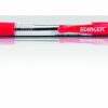 STANGER Ball Point Pens 1.0 Softgrip retractable, red, 1 pcs. 18000300040