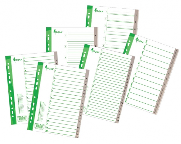 Divider Forpus, A4, Jan.-Dec. months, plastic