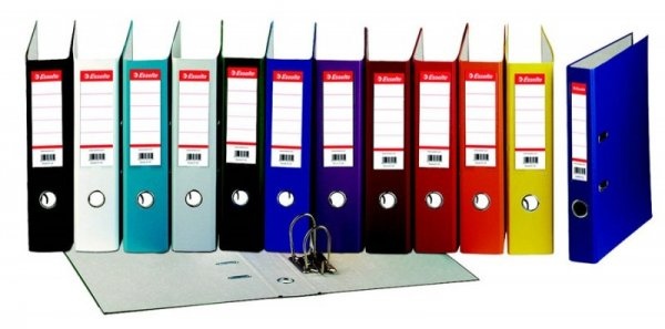 Binder Esselte, A4/75 mm, economic, gray
