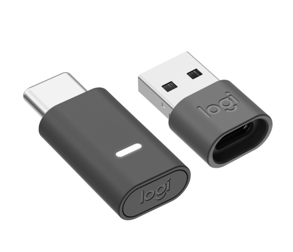 Logitech Zone Wireless 2 UC Wireless Headset, USB-C, USB-C Bluetooth receiver, Graphite