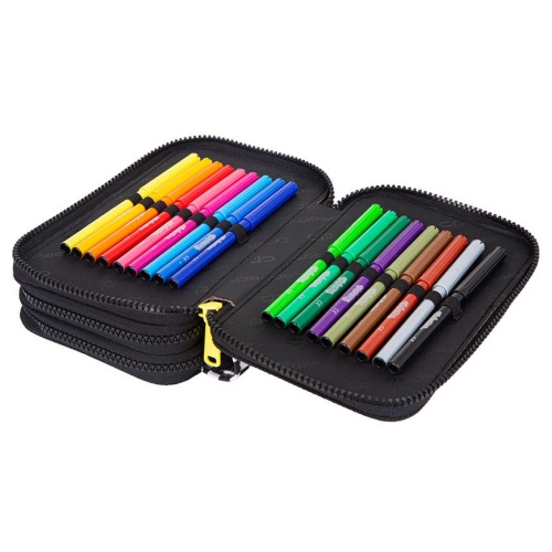 Triple decker pencil case with equipment CoolPack Jumper 3 Catch me