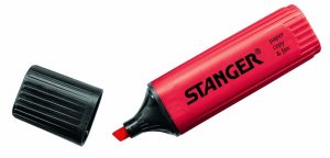 STANGER highlighter, 1-5 mm, red, Box 10 pcs. 180003000