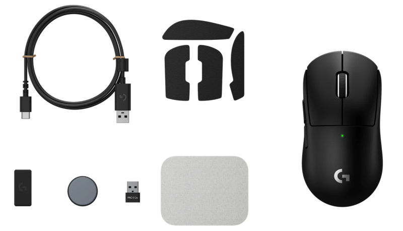 Logitech G PRO X SUPERLIGHT 2c Wireless Gaming Mouse, RF Wireless, 44000 DPI, Black