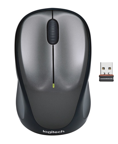 Logitech M235 Wireless Mouse, RF Wireless, 1000 DPI, Grey