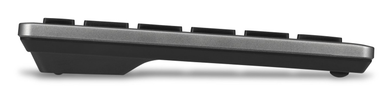 Kensington KB435 EQ Rechargeable Multi-Device Compact Keyboard RF+BT, US, Space Grey