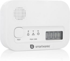 Ecost prekė po grąžinimo Smartwares FGA-13041 Kohlenmonoxid-Melder, 10 Jahre Sensor, mit Display und