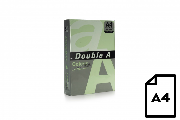 Colour paper Double A, 80g, A4, 500 sheets, Lagoon