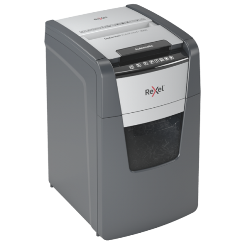 Rexel Optimum AutoFeed+ 150X Paper Shredder Cross Cut 4x28mm P-4 44L 55 dBA