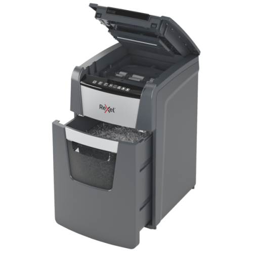 Rexel Optimum AutoFeed+ 150X Paper Shredder Cross Cut 4x28mm P-4 44L 55 dBA