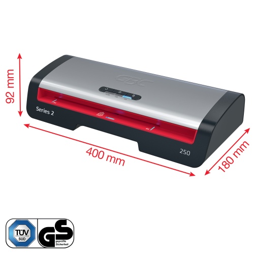 GBC 250 Office Laminator A4, 500 mm/min, Black/Gray