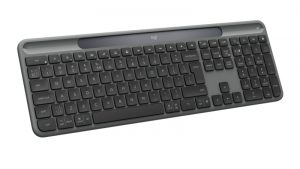 Logitech Signature Slim Solar+ K980 Wireless Keyboard, RF Wireless+Bluetooth, US Int, Graphite
