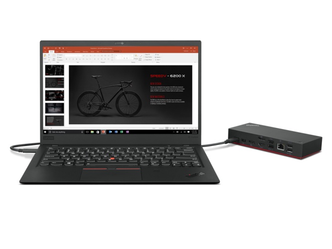Lenovo ThinkPad Universal USB-C Dock (40AY0090EU) Docking station, Black