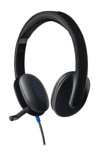 Logitech H540 Wired Headset, USB-A, Black