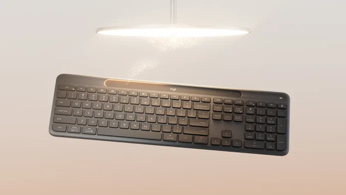 Logitech Signature Slim Solar+ K980 Wireless Keyboard, RF Wireless+Bluetooth, US Int, Graphite